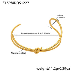 18K Gold-Plated Heart Detail Cuff Bracelet