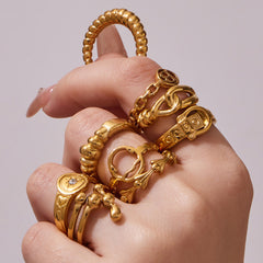 Geometric Openwork Ring