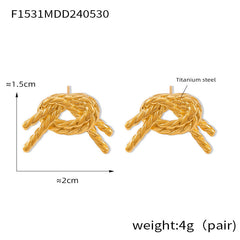 Gold-Tone Bow Stud and Drop Earring Designs