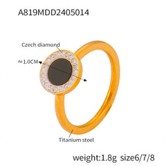 18K Gold-Plated Delicate Motif Ring