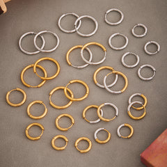 Polished Minimal Huggie Hoop Earrings