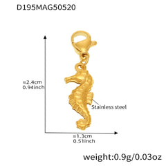 Gold-Tone Ocean Charm Bracelet or Pendant Pack