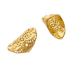Openwork Leaf Statement Ring - Surface Pitting Disclosure