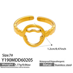 Geometric Openwork Ring