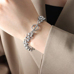 Chunky Link Toggle Necklace & Bracelet