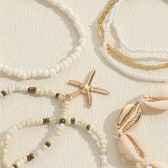 7-Piece Boho Beach Bracelet Stack