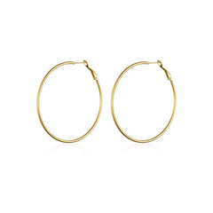 Nadine Statement Stainless Steel Hoop Earrings