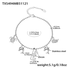 18K Gold-Plated Ocean Charm Jewelry