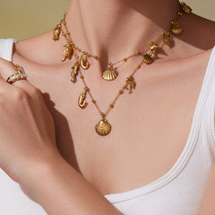 Cross and Heart Multi-Charm Jewelry Designs