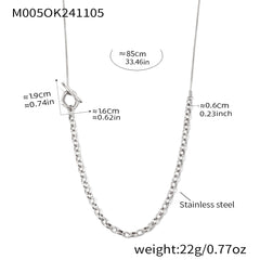 18K Gold-Plated Long Toggle Chain Necklace