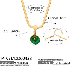 18K Gold-Plated Shell-Inspired Pearl-Look Pendant Necklace