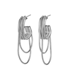 Nicolette Vintage-Inspired Chain-Link Drop Earrings