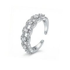 Daphne Dainty Pavé Adjustable Ring No. 228987