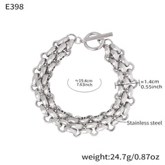 Bold Toggle Link Necklace or Bracelet