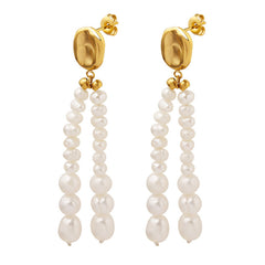 18K Gold-Plated Freshwater Pearl Drop Earrings
