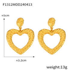 Sculptural Flower or Geometric Drop Earrings