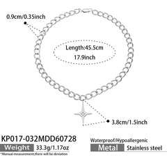 Silver-Tone Celestial & Cross Pendant Necklaces