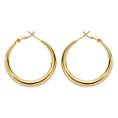 Daphne Crescent Moon Hoop Earrings