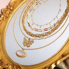 Geometric Chain Necklace or Bracelet Collection