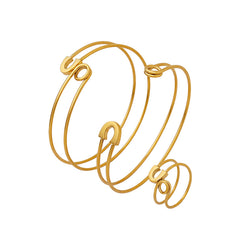 Sculptural Crossover Cuff Bracelet or Ring