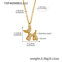 Balloon Dog Cubic Zirconia Jewelry