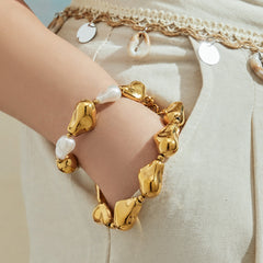 Pearl-Look and Sculptural Link Jewelry