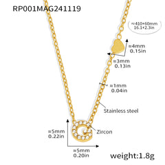 Cubic Zirconia Initial Jewelry Collection