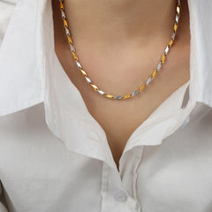 Textured Geometric Necklace Collection
