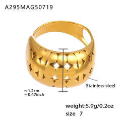 Gold-Tone Sculptural Statement Ring Designs