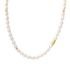 18K Gold-Plated Freshwater Pearl Necklace