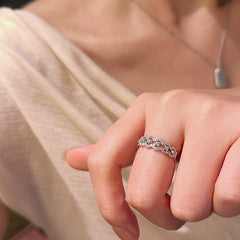Daphne Dainty Pavé Adjustable Ring No. 228987