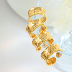 Hammered Open Band Ring