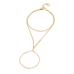 Cubic Zirconia Hand Chain Bracelet