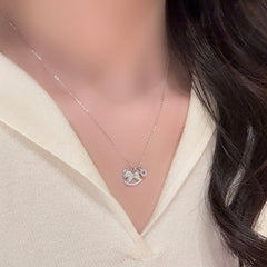 Nadine White Mother-of-Pearl Horse Choker Necklace
