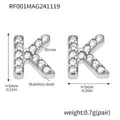 Silver-Tone Initial Necklace, Earrings, Bracelet & Ring