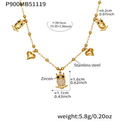 Ornate Charm Pendant Necklace