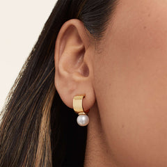 Camille Vintage-Inspired Pearl Stud Earrings No. 649531