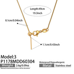 Cubic Zirconia Letter Charms & Separate Necklace Chains