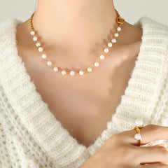 Freshwater Pearl Toggle Necklace & Bracelet