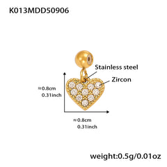 18K Gold-Plated Cubic Zirconia Charms and Chain Designs