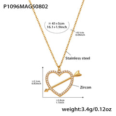 Whale and Heart Charm Necklace or Pendant
