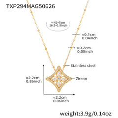 Cubic Zirconia Geometric Flower Jewelry