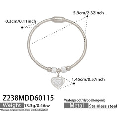 Charm-Accent Flexible Cuff Bracelets