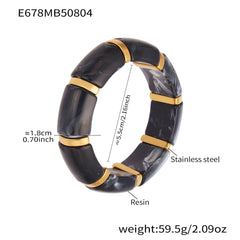 Color Resin Wide Stretch Bangle Designs