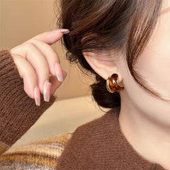 Nadine Vintage-Inspired Interlocking Stud Earrings