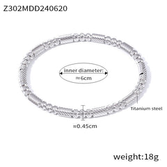 Gold-Tone Textured Bead Bangle Designs