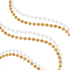 Textured Round-Bead Chain Bracelet