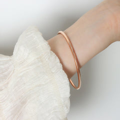 Slim Polished Bangle Bracelet