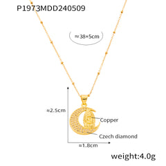 Celestial Cubic Zirconia Pendant Necklaces