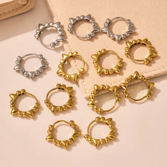 Textured Mini Hoop Earrings
